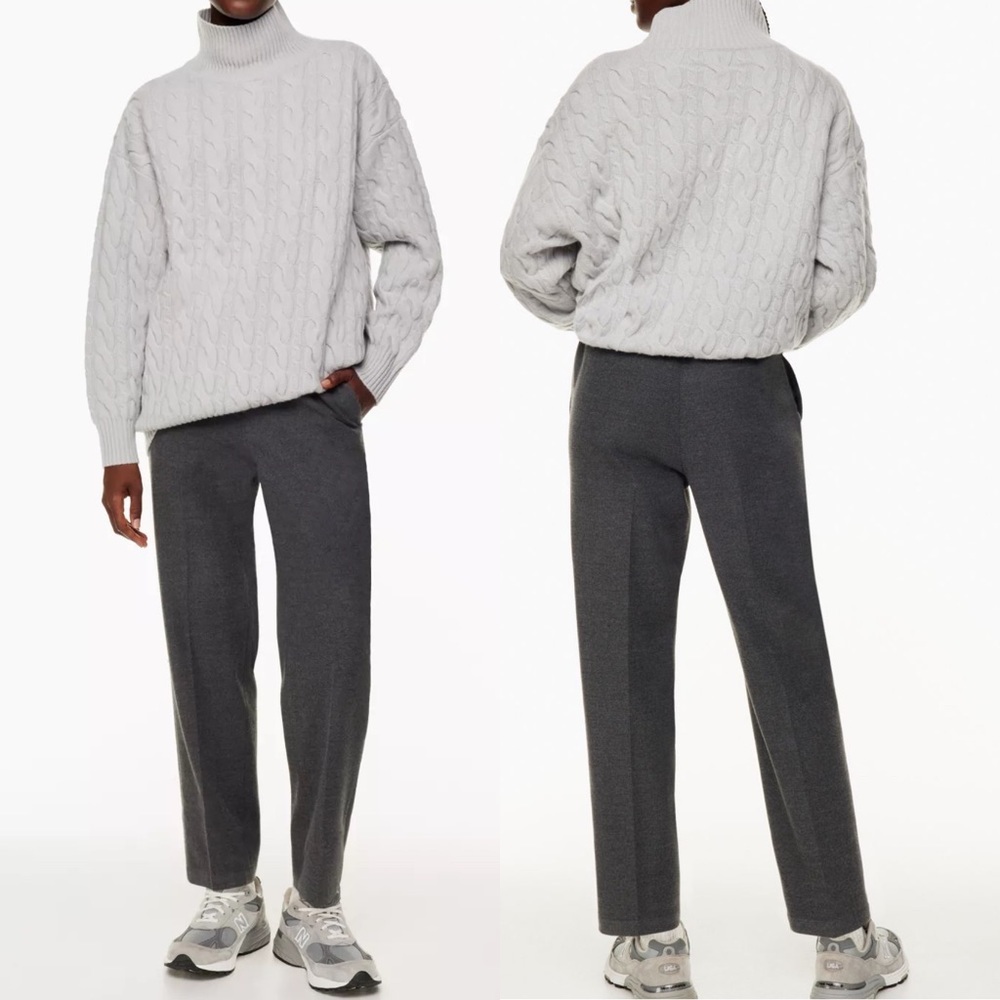 Aritzia The Group Babaton Jimmy Pant Heather Grey Size XS Flannel Trousers Pants